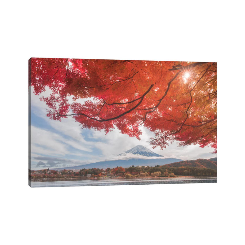 Autumn in Japan XXV 1 Piece Wrapped Canvas Wall Art, 20.32 cm H x 30.48 cm W