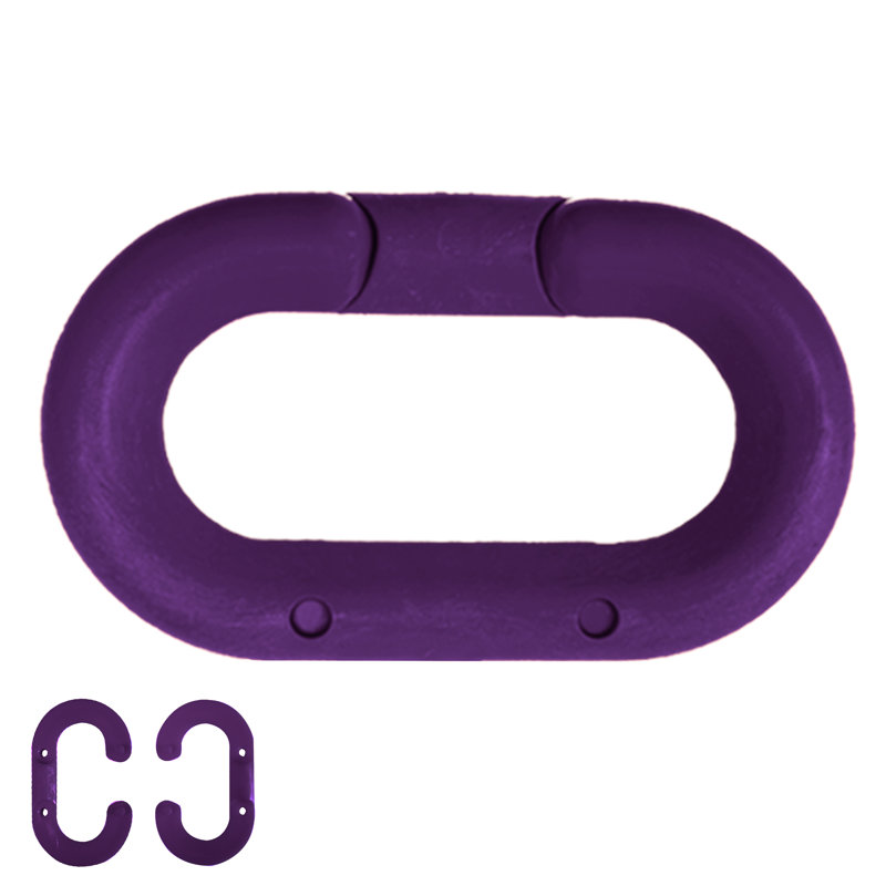 Maillon maître en plastique, Mauve, H 1,05 po x l 10 po x P 0,17 po