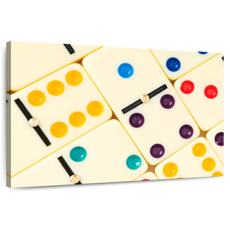 Dominos colorés Senne, H 8 po x l 12 po