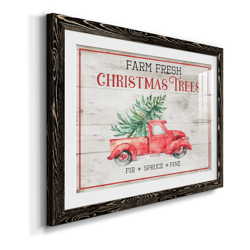 Farm Fresh - Impression de cadre photo sur papier, H 31 po x l 44 po x P 1 po, Papier noir