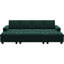 Canapé-lit modulaire réversible en velours Shavera-756870013