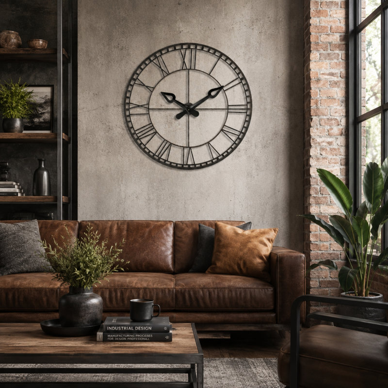 Très grande horloge murale Aldridge