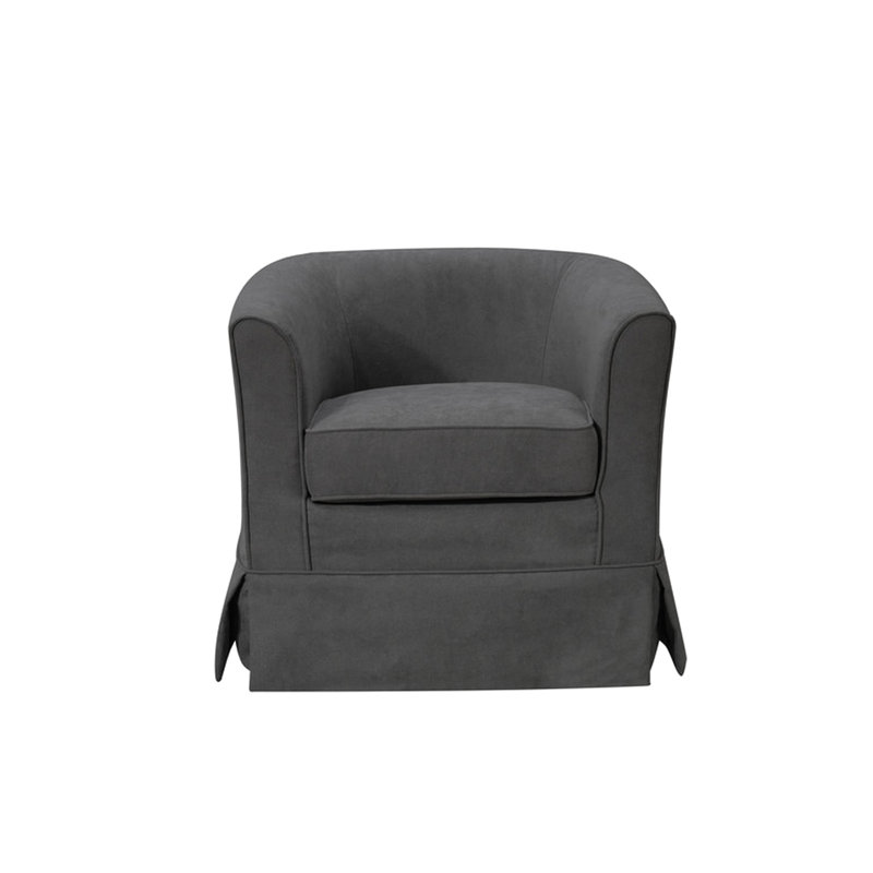 Chaise, siège de 28 po, dossier de 9,5 po de hauteur, chaise tissée en tissu
