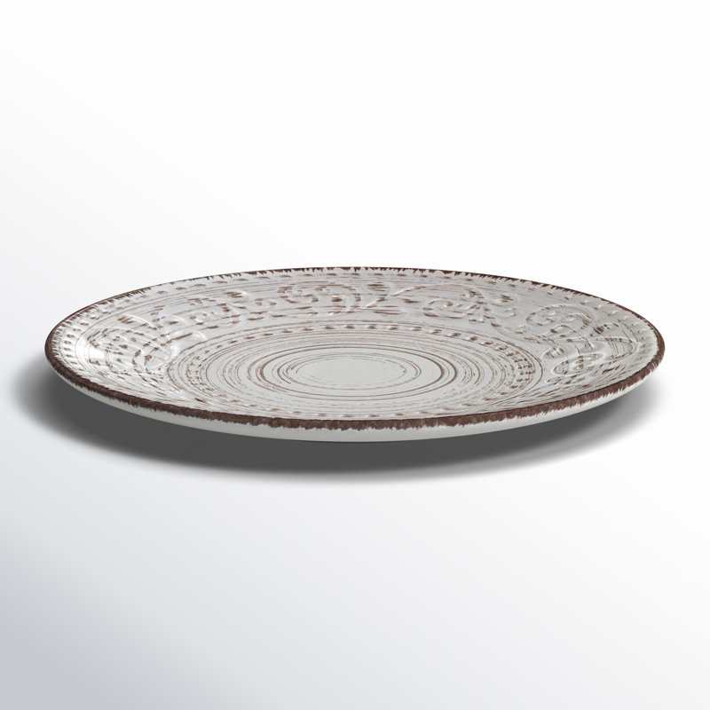 Assiette à salade 8 po Iron Acton, Blanc antique