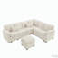 Canapé modulaire en L 97 po avec repose-pieds de rangement en L 97 po-1008909553