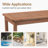 Patio Dark Brown Wood Table-1910462853
