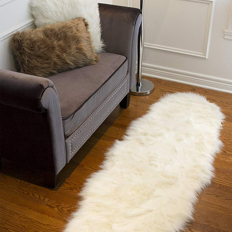 Tapis blanc cassé 48 po x 72 po x 1,5 po, Rectangle 2 pi x 6 pi
