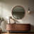 Wood Round Wall Mirror for Bathroom Bedroom Vanity Home Decoration-1011608368-1013173691