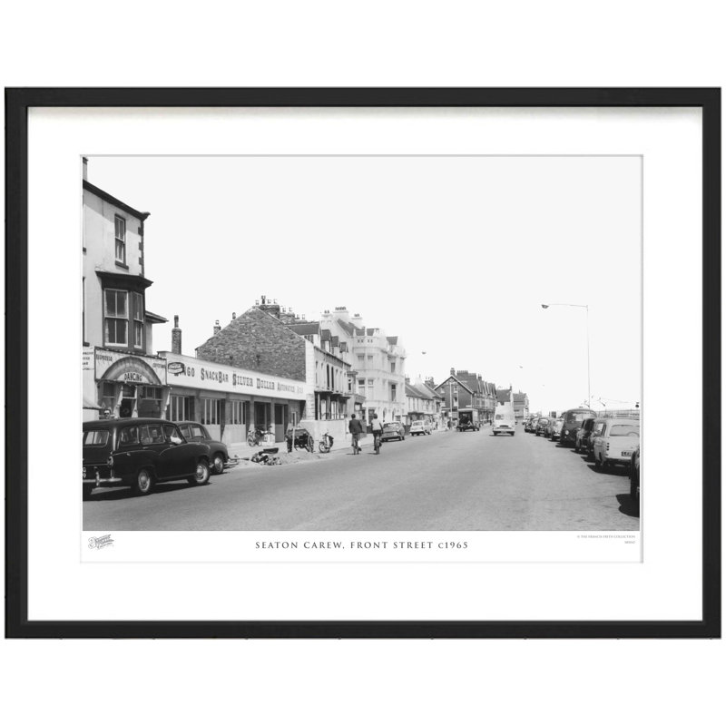Seaton Carew, Front Street C1965 - Single Picture Frame Print, 45cm H x 60cm W x 2.3cm D