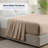 100% Organic Viscose From Bamboo Flat Sheet Only, 300 Thread Count, Extra Wide, Cooling & Breathable, Double Stitching, Bedding Sheet - Gift-Ready Packaging (Iced Latte)-111656278-135308608