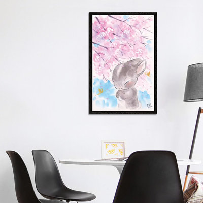 Cherry Blossom Wishes - Cottontail by Martin Hsu - Painting on Canvas