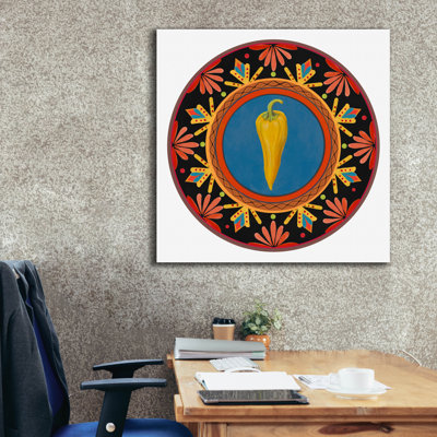 'Talavera Tex-mex 3' by Art Licensing Studio Canvas Wall Art