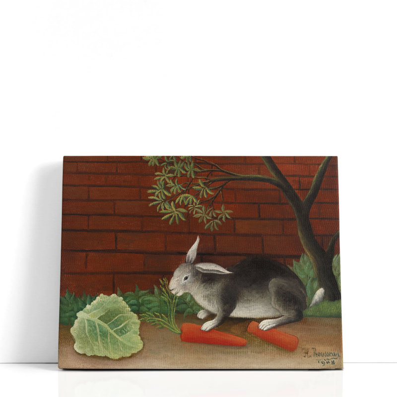 «The Rabbit's Meal, 1908», reproduction d'art sur toile, H 16 po x l 20 po