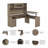 Huckins Adjustable L-Shaped Standing Desk-515679563