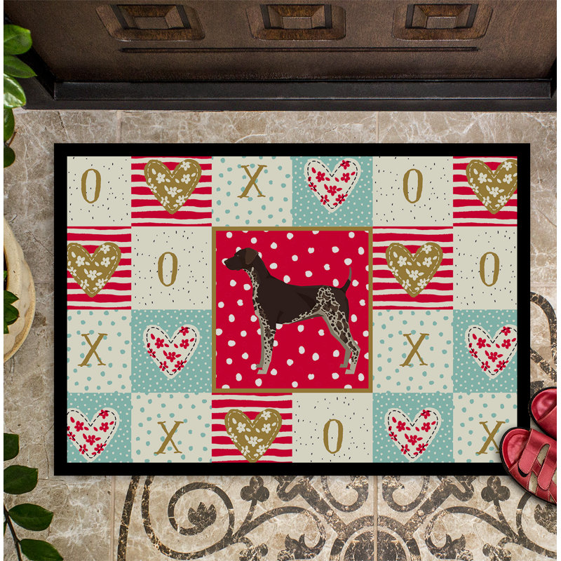 Braque allemand 36 po x 24 po tapis d’extérieur antidérapant pour l’intérieur Nicolasa
