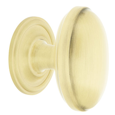 Nostalgic Warehouse Homestead Brass 1 3/4" Cabinet Knob with Classic Rose