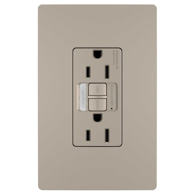 Legrand adorne 1-Gang Specialty Size Cappuccino Plastic Indoor Square Wall Plate