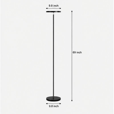 Lampe DEL sur pied avec télécommande et éclairage réglable