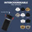 Luminaire à DEL sans lumière 2 pouces Luxrit avec garniture ronde interchangeable noire Luxrite, 5CCT, CRI90, à intensité variable, 14 / 20W, faisceau de 60 °, 1200 / 1700LM 120-277V, paquet de 6-130498658
