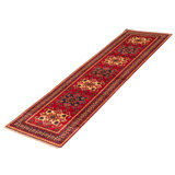 Kargahi One-of-a-Kind Runner: 2'10" X 9'10" New Age Runner Wool Area Rug in Red