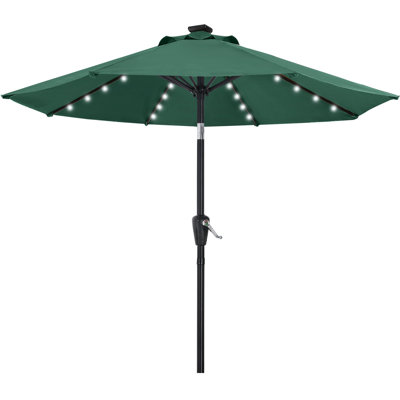 Cutshall Lighted Tilt Market Umbrella