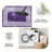 Purple Multi Border carpet-easy to clean, machine-washable, soft and comfortable; suitable for door mats, kitchens, living rooms, bedrooms, corridors, and laundry areas. Easy to clean, durable carpet for home decoration.-1706025214