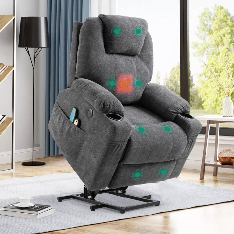 Upholstered Lift Assist Power Recliner