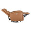 Fauteuil inclinable électrique pivotant en cuir Wyat Sia Geniune-111633096