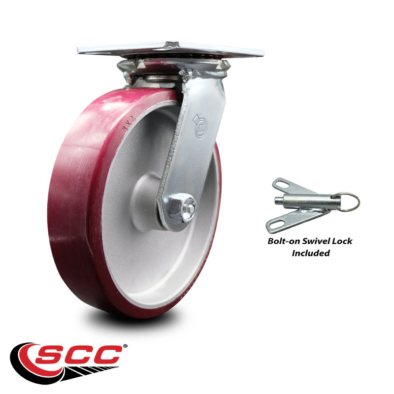Heavy Duty Poly on Aluminum Caster