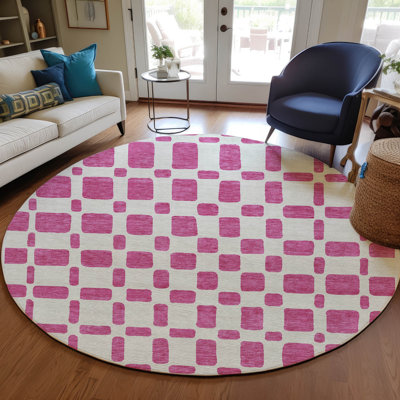 Malek Indoor/Outdoor Area Rug with Non-Slip Backing