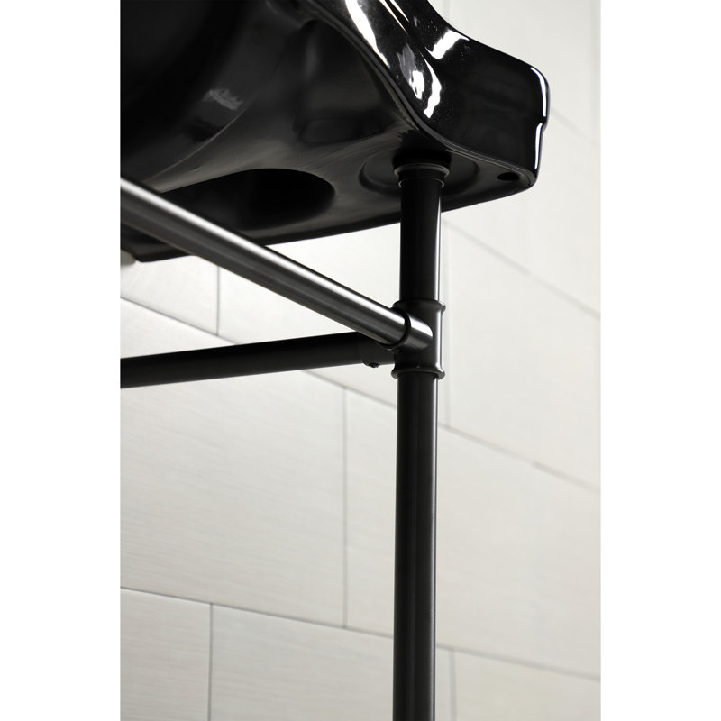 Lavabos console en céramique Imperial avec trop-plein Imperial, Bronze huilé