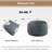 Memory Foam Filled Bean Bag Chair with Soft Removeable Cover-136237017-136237010