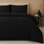 Luxury Satin Stripes Reversible Duvet Cover Set with Zipper Closure and Corner Ties-122548651