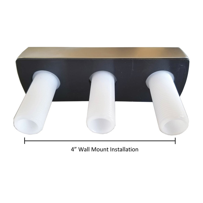 RV/Mobile Home Two Handle Non-Metallic Valve, Chrome