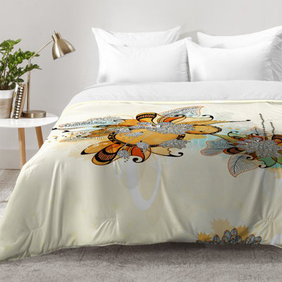 Deny Designs Comforter Set In Orange,gray