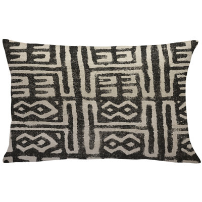  Mud Cloth Linen Throw Pillow