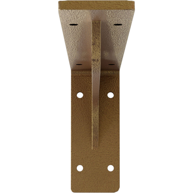 2"W x 12"D x 5 1/4"H Embrey Steel Bracket, Hammered Gold, 5.25" H x 2" W x 12" D, Hammered Gold
