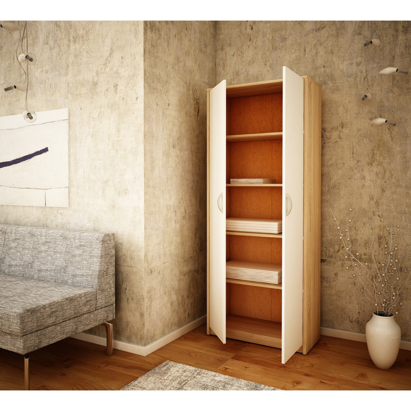 Bookcase Simple R5 Sonoma Eiche, Sonoma/White