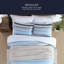 Ensemble d'édredon à rayures bleues Nautica Bradlee-98357535