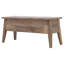 Banc de rangement en bois massif brun clair