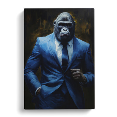 Gorilla In A Suit Painting No.2 - No Frame Print