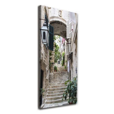 Streets Of Dubrovnik - Wrapped Canvas Print