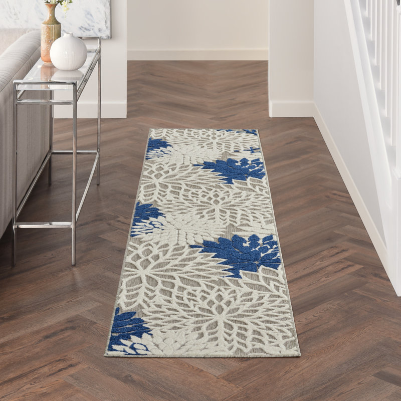 Abela Floral Indoor Rug, Runner 2'3" x 8'