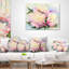 Fleurs pivoines roses - Coussin imprimé floral-29075911-29075910