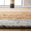Tapis naturel en jute / laine / coton tissé à la main Mann-1140875751