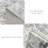 Modern Abstract Non Slip Washable Area Rug(Grey)-1360589099
