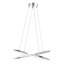 Lustre moderne en chrome, 23,6 po x 9,8 po | Corps en métal durable avec capuchon en silicone, douille à DEL (6 W maximum) | Design scandinave élégant pour la maison et l'hôtel | IP20, 220V-240V, solution d'éclairage élégante-875060836-875060837