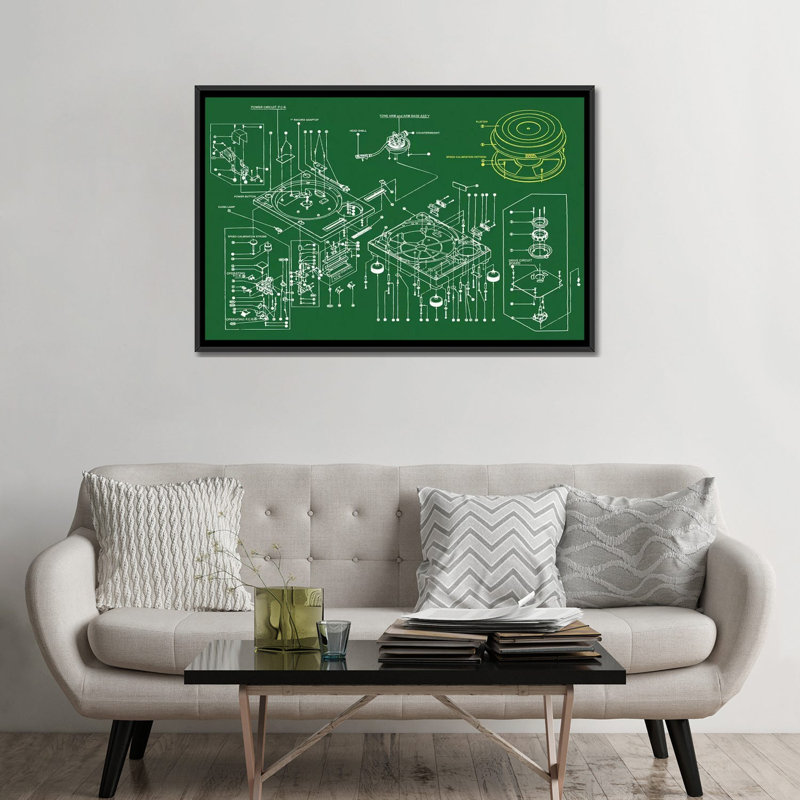 «BN Tech 1200», impression sur toile, H 8 po x l 12 po x P 0,75 po, Toile avec cadre noir