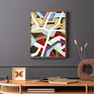 «Magnetic Color II», reproduction encadrée - bois massif