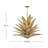 Agave 12-Light Hand Sculpted Multi-Tier Chandelier - Burnished Gold